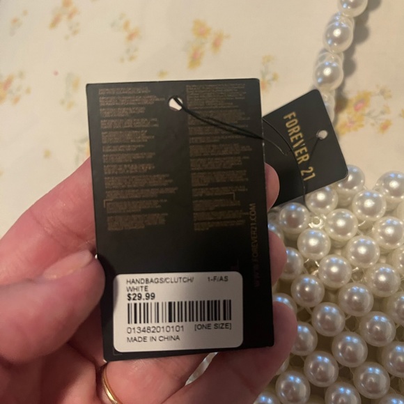Forever 21 Pearl Beaded Clutch - Picture 3 of 4